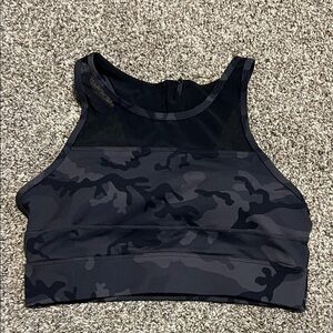 Zyia Active Black‎ Gray Camo sports bra